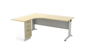 B SERIES L SHAPE TABLE WITH 3 DRAWER FIX PEDESTAL B SERIES L SHAPE TABLE WITH 3 DRAWER FIX PEDESTAL