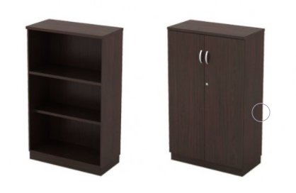 IN-Q-YO13 Open Shelf Medium Cabinet & T-Q-YD13 Swinging Door Medium Cabinet