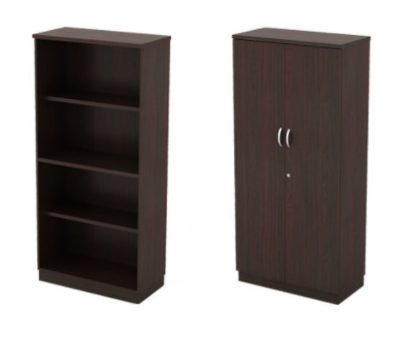 IN-Q-YO17 Open Shelf Medium Cabinet & T-Q-YD17 Swinging Door Medium Cabinet